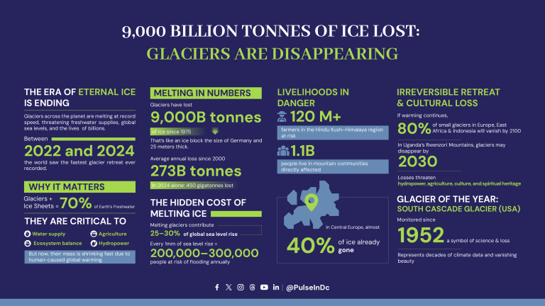 9,000 Billion Tonnes of Ice Lost: Glaciers Are Disappearing