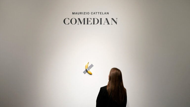 Hungry Visitor Eats $6M Banana Taped to Wall in French Museum