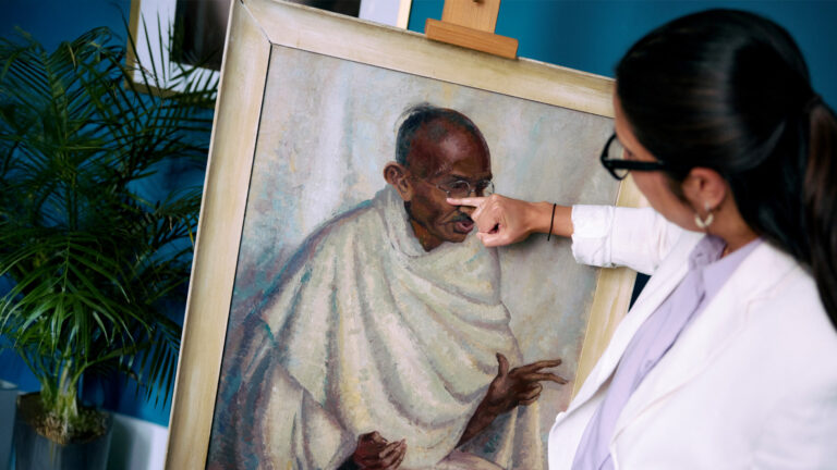 Rare Mahatma Gandhi Portrait Sells for $205,000 at London Auction