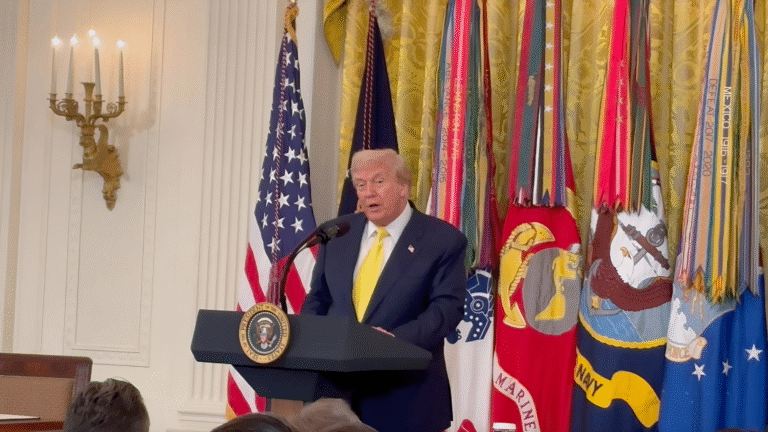 Trump Honors Purple Heart Veterans and Praises Israel’s Rise