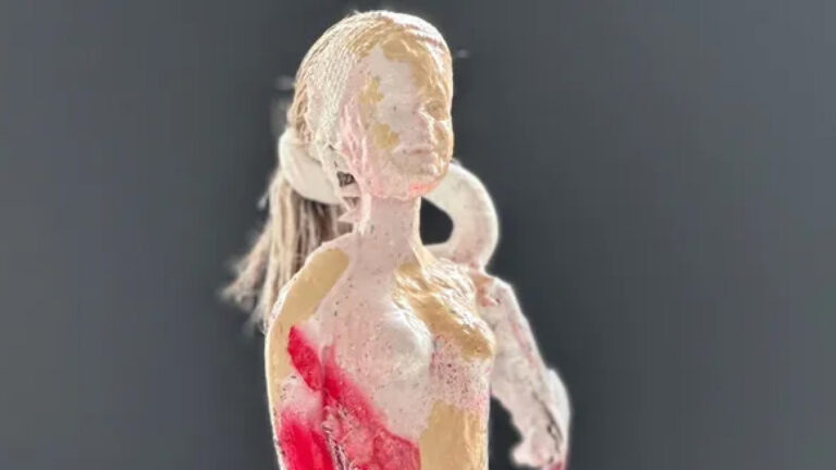 Barbie Made of Ocean Trash Sails Into London to Raise Awareness