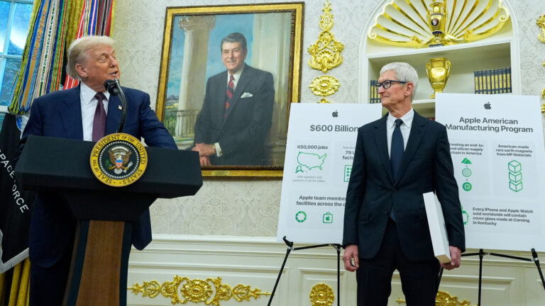 Tim Cook Joins Trump to Reveal Record-Breaking Apple Deal