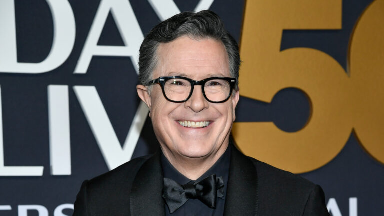 Colbert Fans and Look-Alikes Protest to Keep Him on Air