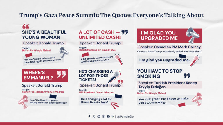 Trump’s Gaza Peace Summit: The Quotes Everyone’s Talking About