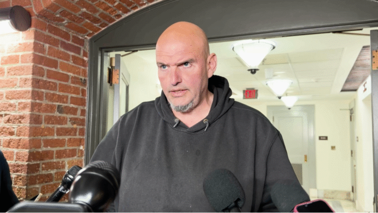 Sen. John Fetterman Says Democratic Wins Were Expected Amid Backlash to Trump Policies
