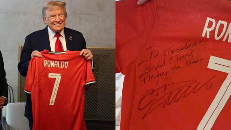 In a Rare Moment, Ronaldo Praises Trump’s Peace Efforts