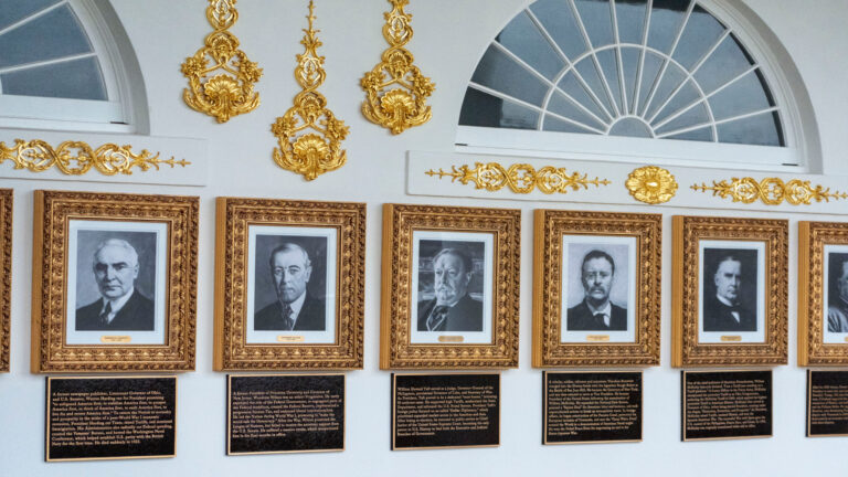What the New White House Plaques Say About U.S. Presidents