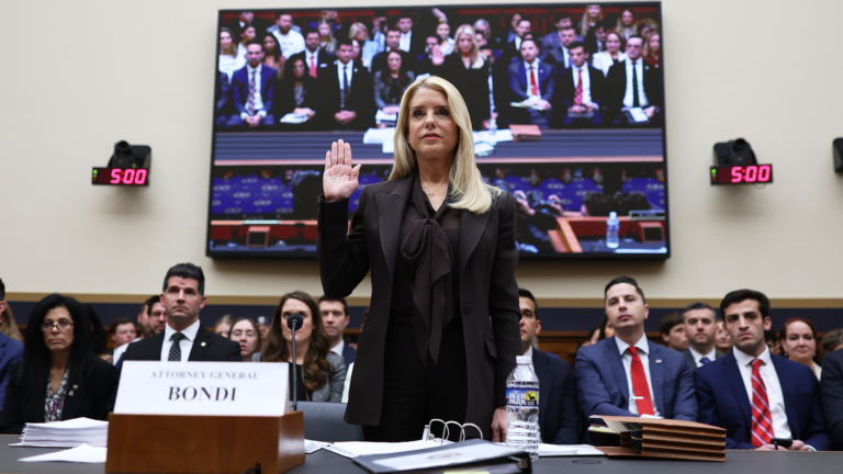 Pam Bondi Faces Lawmakers Over Epstein Records