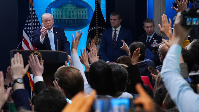 Trump Claims Iranians Urge Continued Strikes