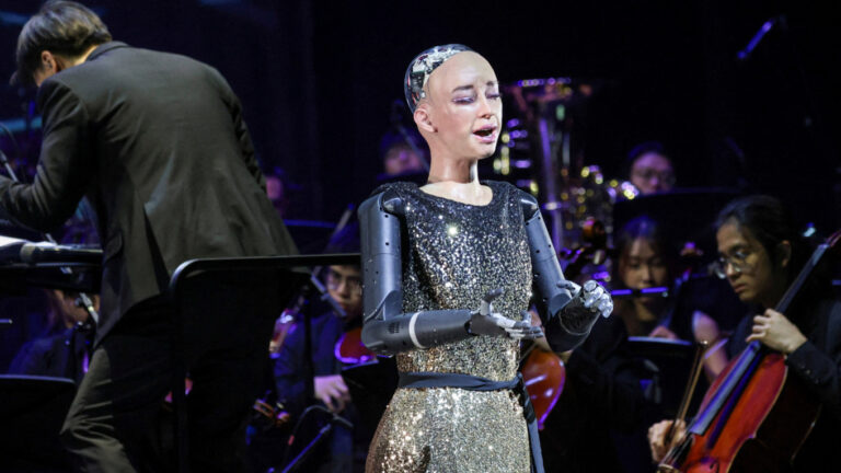 A humanoid robot steps into the world of classical music