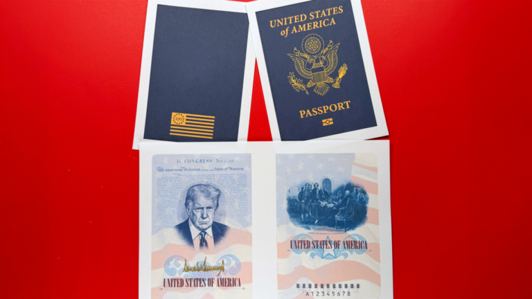 A passport redesign puts Trump at the center of anniversary plans