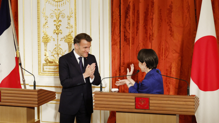 Macron and Japan’s PM bring Dragon Ball to diplomacy